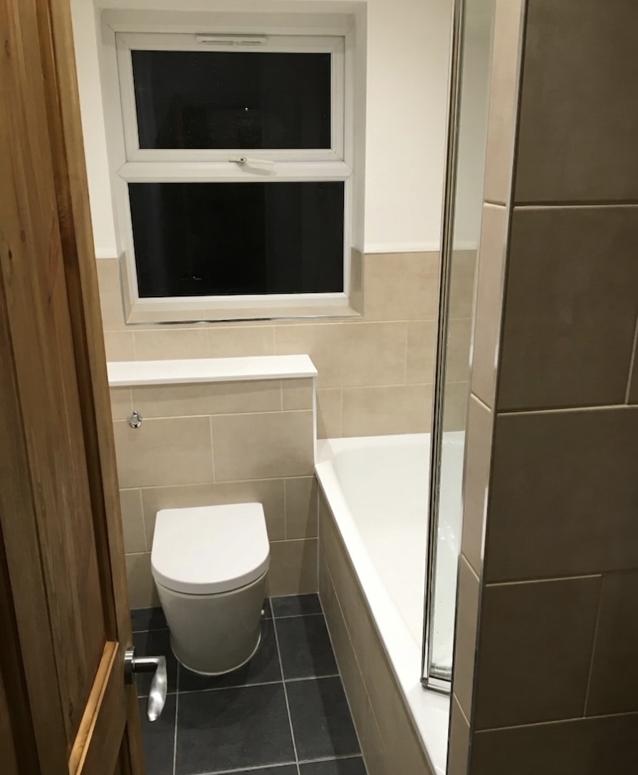 Bathroom refreshed after maintenance work